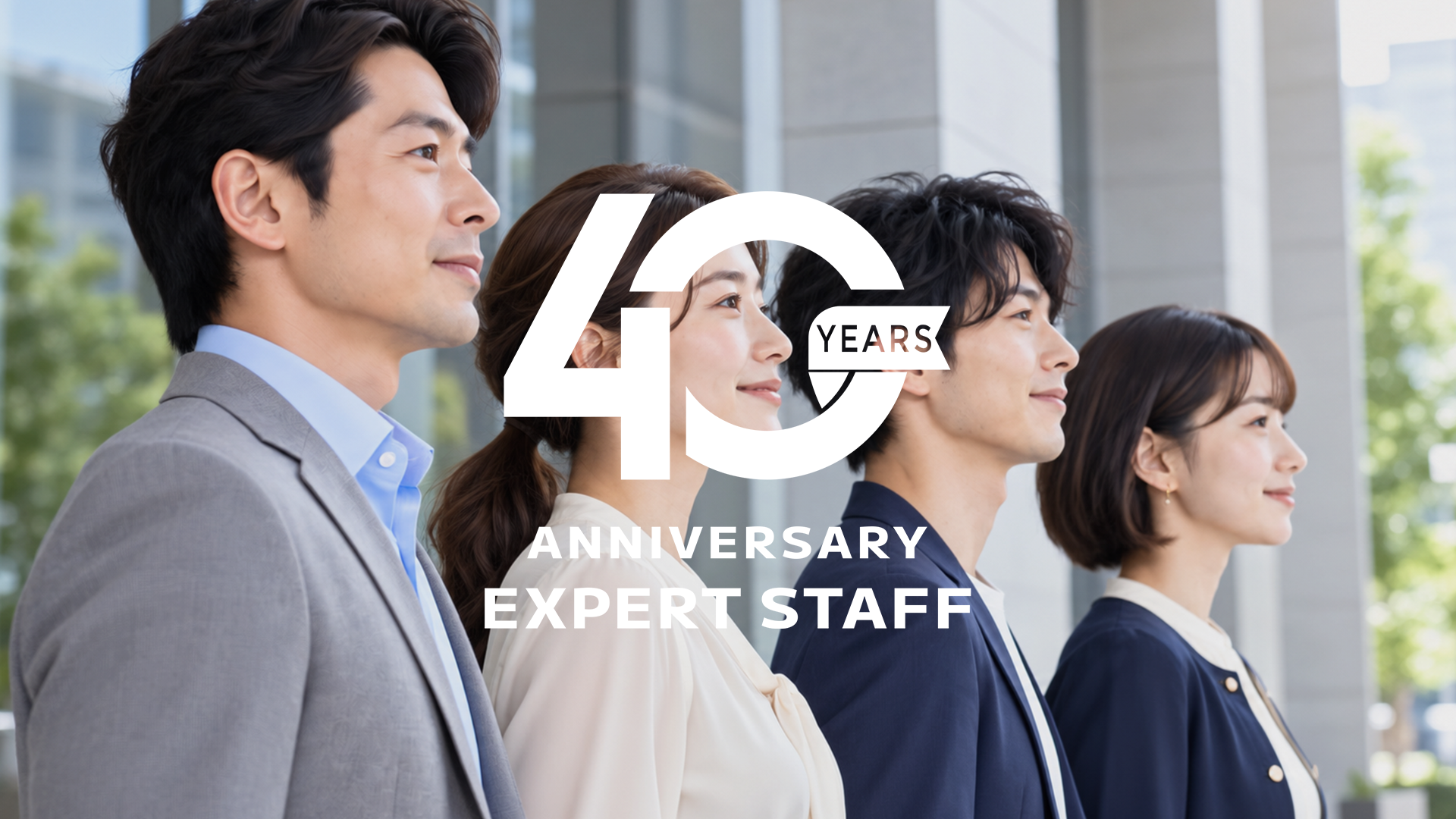 Expert Staff40周年ブランド動画のサムネイル